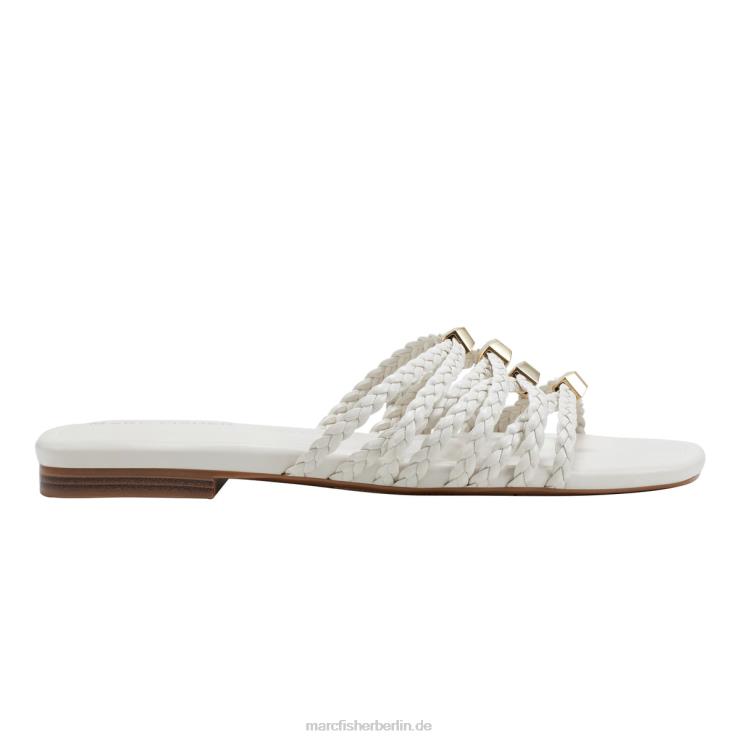 de Marc Fisher Frauen Lelina flache Slide-Sandale Elfenbein 868L8445