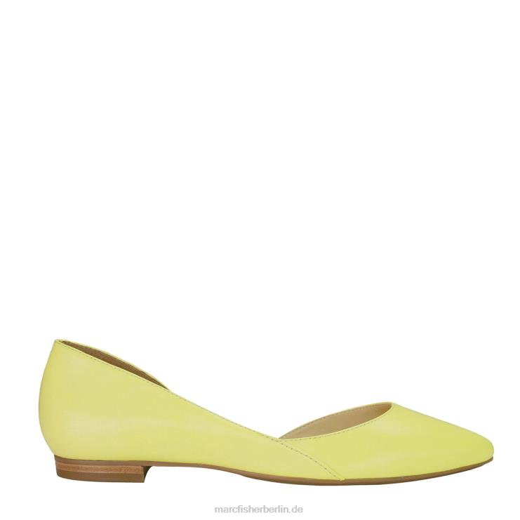 de Marc Fisher Frauen sonnige D'Orsay-Wohnung Zitronenleder 868L8317