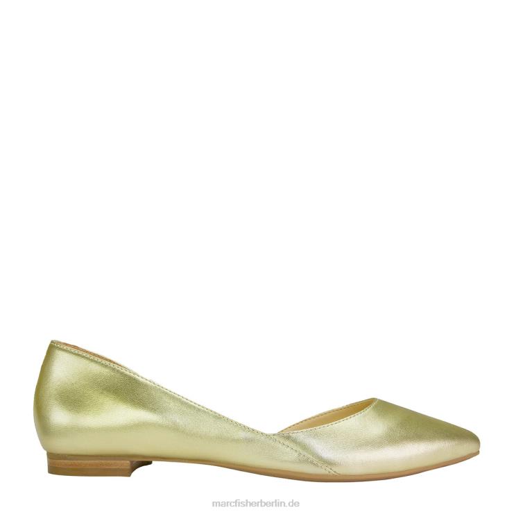 de Marc Fisher Frauen sonnige D'Orsay-Wohnung goldenes Leder 868L8318