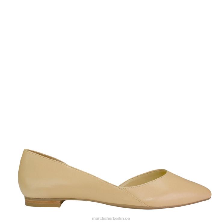 de Marc Fisher Frauen sonnige D'Orsay-Wohnung helles Sandleder 868L8298