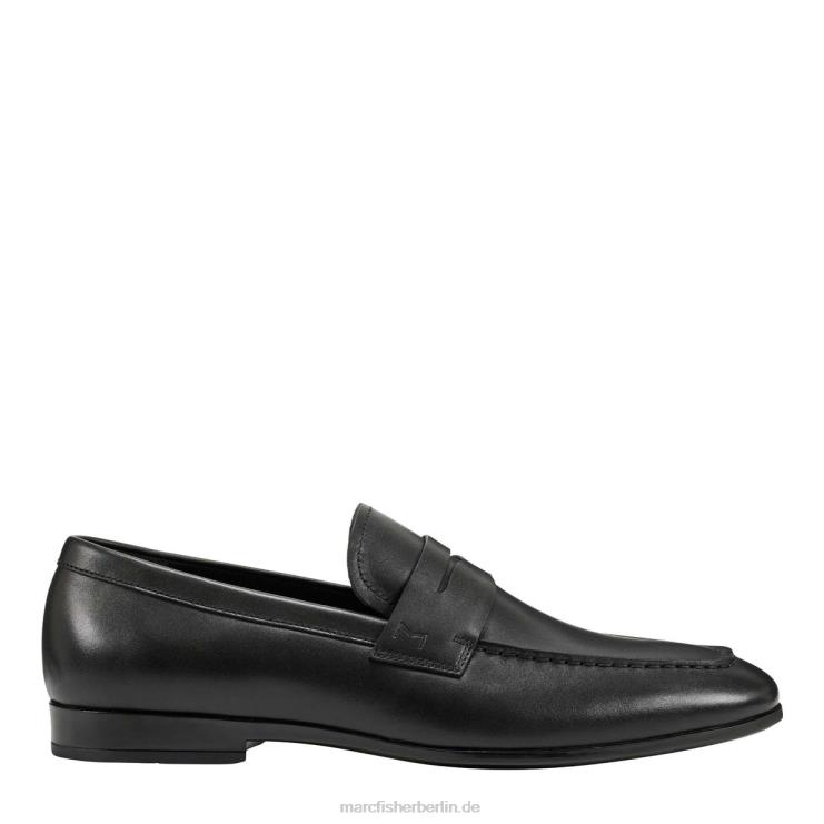de Marc Fisher Männer Noah-Kleid-Loafer schwarzes Leder 868L8716
