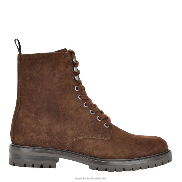 de Marc Fisher Männer David Schnürstiefel braunes Wildleder 868L8706