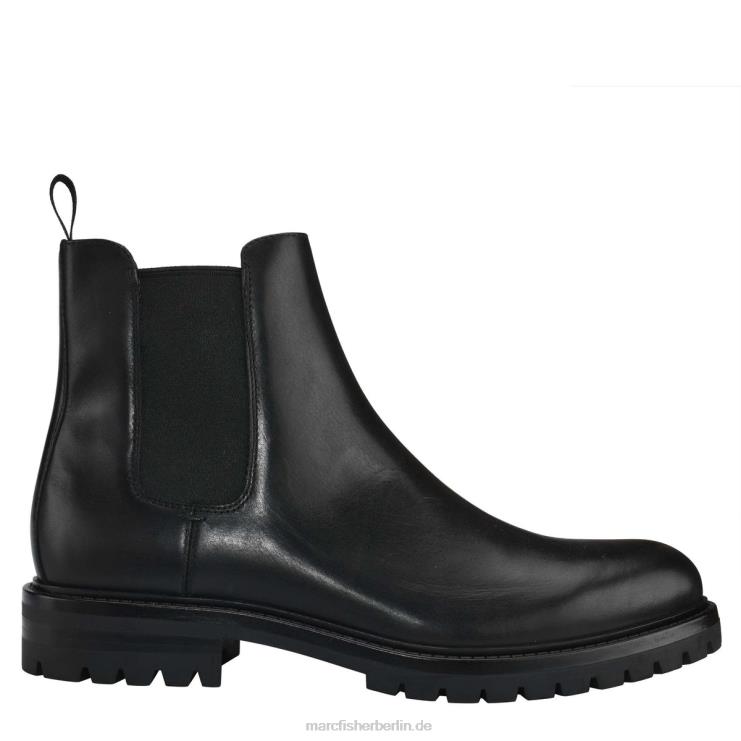 de Marc Fisher Männer tiefer Freizeitstiefel schwarzes Leder 868L8707
